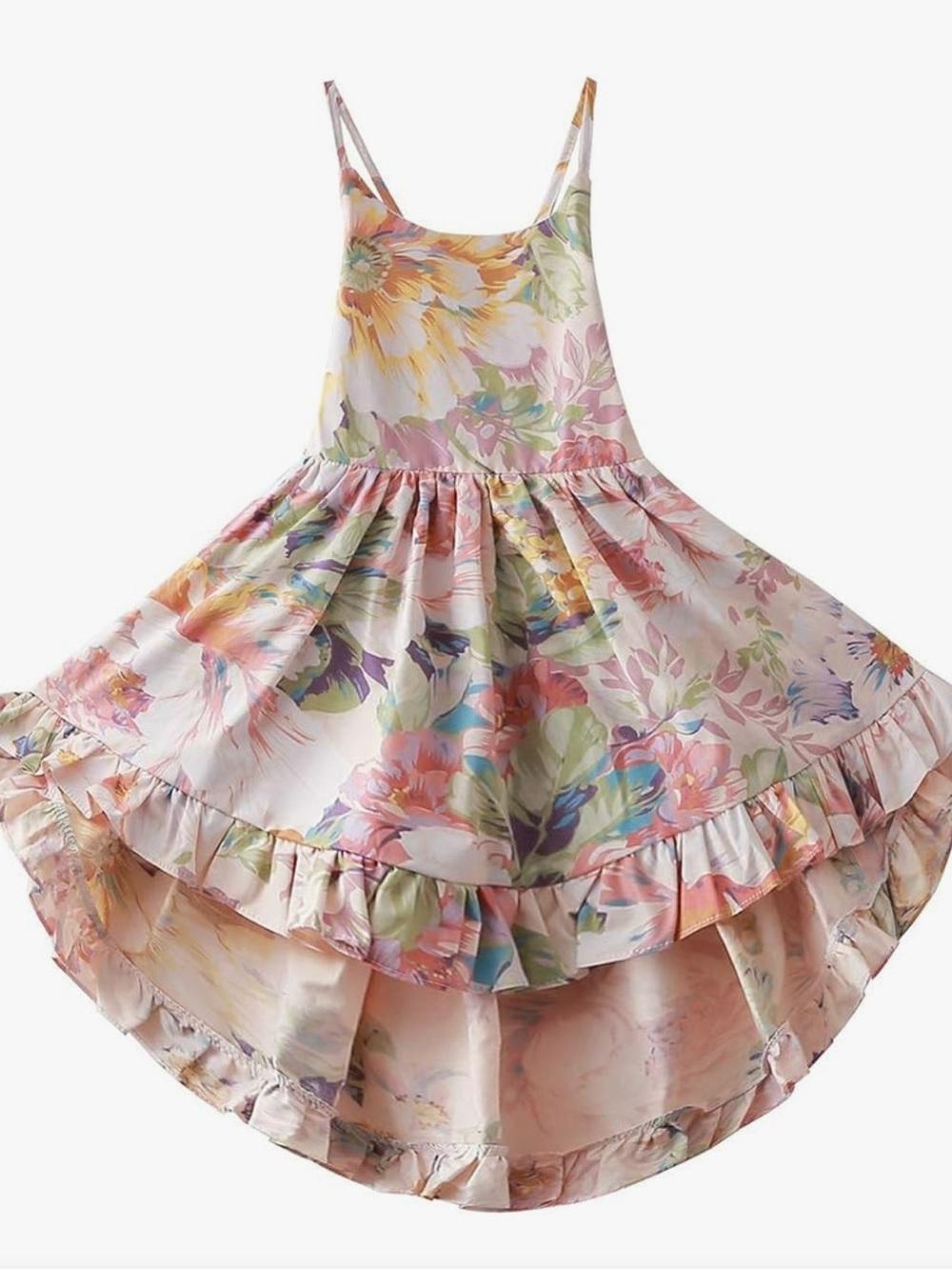 Toddler Girl Vintage Floral Summer Dress